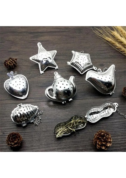 No.5 Tarzı 1 Adet Paslanmaz Çelik Çay Demlik Noel Ağacı Şekli Örgü Çay Süzgeç Yaratıcı Noel Partisi Çay Süzgeçleri Herb Baharat Filtresi (Yurt Dışından) fırsatları
