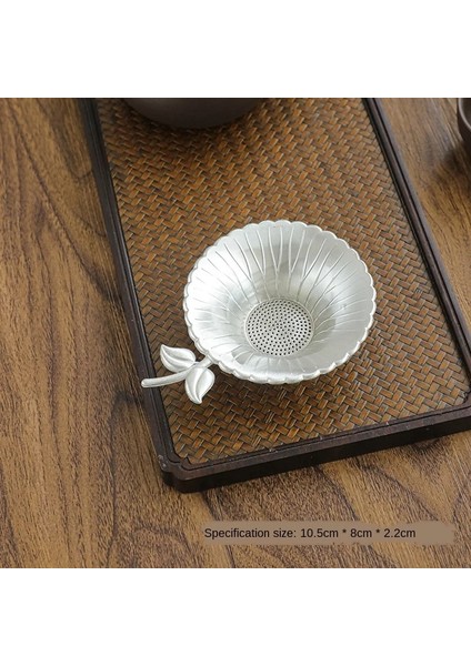 Color7 Stili Bakır Kalay Çay Filtrasyon Yaldızlı Erik Çiçeği Şekli Çay Demlik Anti Oksidasyon Kungfu Çay Aksesuarları Çay Süzgeç Tabağı ZH574 (Yurt Dışından)