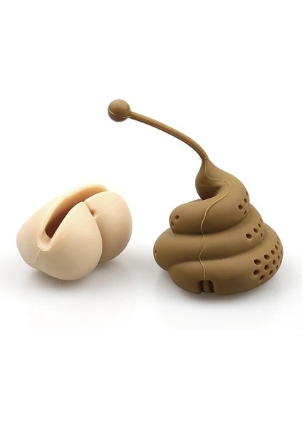 Açık Gri Tarzı Poo Şekli Silikon Çay Aksesuarları Set Cadılar Bayramı Yaratıcı Ciga Poop Ilginç Bitkisel Çay Poşeti Yeniden Kullanılabilir Kahve Filtresi Difüzör (Yurt Dışından) fiyatları