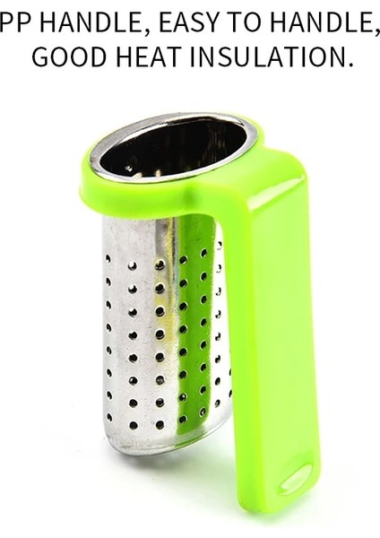 Koyu Mavi Stil Paslanmaz Çelik Çay Demlik Mini Gevşek Yapraklı Çay Süzgeç Bitkisel Baharat Filtresi Kolu Askı ile Drinkware Çay Aksesuarı (Yurt Dışından) indirimleri