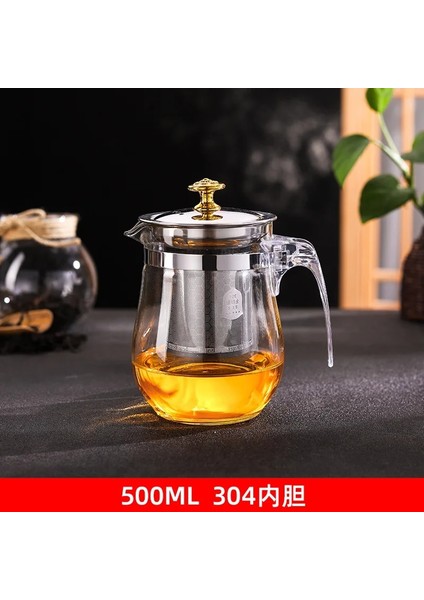 Ordu Yeşili Tarzı Paslanmaz Çelik Demlik ile Isıya Dayanıklı Cam Çaydanlık Isıtmalı Konteyner Çaydanlık Iyi Temizle Su Isıtıcısı Kare Filtre Sepetleri (Yurt Dışından)