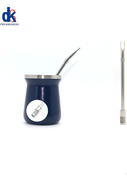 Kaşık Stili Yeni Paslanmaz Çelik Traw Kaşık Çıkarılabilir Çay Filtresi Yerba Mate Bombilla Temiz Fırça Yeniden Kullanılabilir Kahve Kaşıkları Süt Içme (Yurt Dışından)