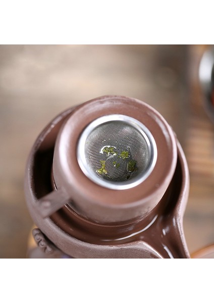 Bir Stil Mor Kum Domuz Heykeli Çay Filtresi Kahve Filtrasyon Çay Filtresi Çay Süzgeci Çay Bardağı Süzgeci (Yurt Dışından)