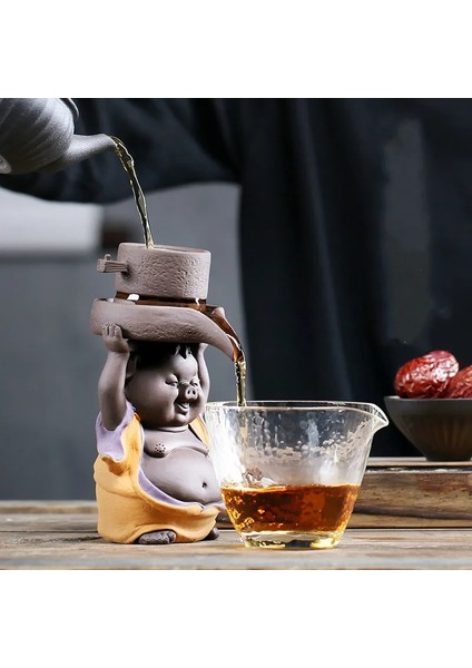 Bir Stil Mor Kum Domuz Heykeli Çay Filtresi Kahve Filtrasyon Çay Filtresi Çay Süzgeci Çay Bardağı Süzgeci (Yurt Dışından)