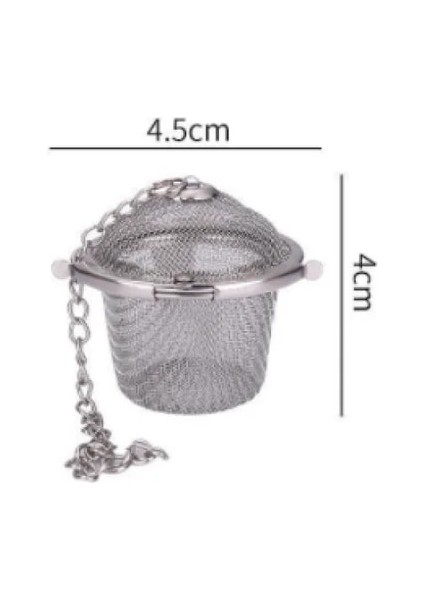 Küçük Çap 4.5cm Tarzı Paslanmaz Çelik Çay Demlik Küre Kilitleme Baharat Çay Topu Süzgeç Yeniden Kullanılabilir Örgü Filtre Süzgeç Mutfak Aksesuarları (Yurt Dışından)