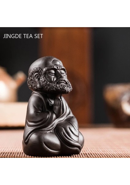 Bir Stil 4.4x3.8x6.8cm Çin Mor Kil Çay Pet El Yapımı Şekil Heykeli Süsler Heykel El Sanatları Ev Çay Seti Dekorasyon Aksesuarları Hediyeler (Yurt Dışından) modelleri