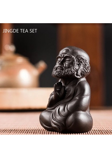 Bir Stil 4.4x3.8x6.8cm Çin Mor Kil Çay Pet El Yapımı Şekil Heykeli Süsler Heykel El Sanatları Ev Çay Seti Dekorasyon Aksesuarları Hediyeler (Yurt Dışından) fırsatları