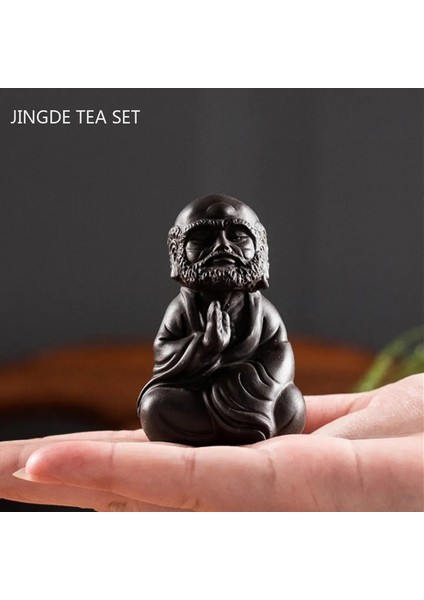 Bir Stil 4.4x3.8x6.8cm Çin Mor Kil Çay Pet El Yapımı Şekil Heykeli Süsler Heykel El Sanatları Ev Çay Seti Dekorasyon Aksesuarları Hediyeler (Yurt Dışından) indirimleri