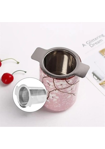 Demlik ve Kapak Stili 304 Çay Süzgeç Kapaklı Sızıntı Filtre Paslanmaz Çelik Çaydanlık Sızıntı Filtresi Ince Örgü Kahve Demlik Çay Demlik Teaware Yeniden Kullanılabilir (Yurt Dışından)