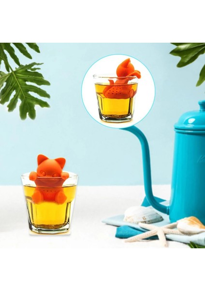 1 Adet Silikon Kedi Şekli Çay Demlik Sağlıklı Yoğun Lezzet Yeniden Kullanılabilir Çay Süzgeci Baharat Gevşek Çay Yaprağı Bitkisel Aracı Teaware (Yurt Dışından)