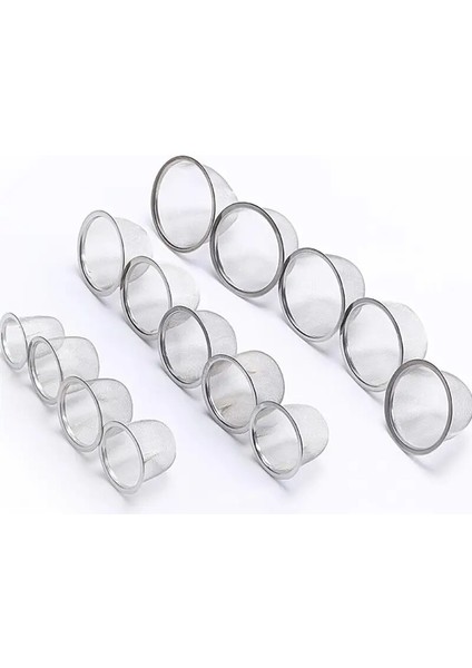 Gümüş Tarzı 7.6X5CM 8 Adet Çay Filtresi Metal Demlik Paslanmaz Çelik Çay Süzgeç Taşınabilir Bardak Aksesuar Ev Ofis Mutfak Için Sağlam Çay Süzgeç (Yurt Dışından)