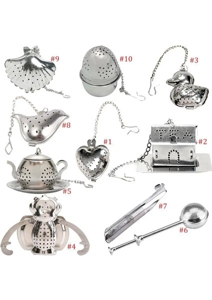 No.4 Tarzı Mutfak Gadget Infusor De Ch Için Çok Stil Çay Süzgeç Demlik Paslanmaz Çelik Çay Kaşığı Filtre (Yurt Dışından)