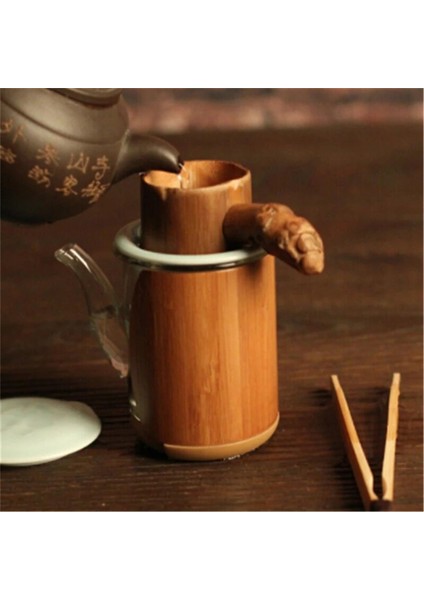 Doğal Bambu Çay Süzgeç Demlik Filtre Demlik Çay Araçları Çay Demleme Çay Için Elek Drinkware Aksesuarları Kevgir Alet (Yurt Dışından) fırsatları