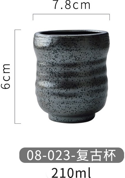 08-023 Stili Seramik Porselen Çay Bardağı Teaware Kung Fu Çay Seti Fincan Japon Tarzı Çorba Kasesi Kumtaşın El-Boyalı Kupa Yaratıcı Çay Fincanı (Yurt Dışından)