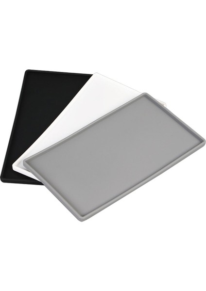 Siyah Stil 200X110X6,2 mm Silikon Kaymaz Mat Plastik Düz Yumuşak Tepsi Şişe Tutucu Kare Kaymaz Döndürülebilir Banyo Sabunu Tepsisi (Yurt Dışından) fiyatları