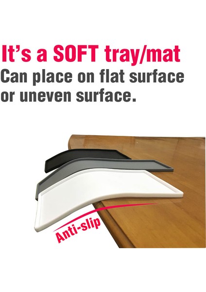 Siyah Stil 200X110X6,2 mm Silikon Kaymaz Mat Plastik Düz Yumuşak Tepsi Şişe Tutucu Kare Kaymaz Döndürülebilir Banyo Sabunu Tepsisi (Yurt Dışından) indirimleri