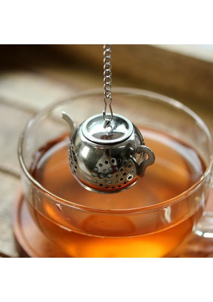 Sevimli Mini Çay Demlik Paslanmaz Çelik Çay Süzgeç Filtre Yeniden Kullanılabilir Demlik Şekli Çay Topu Gevşek Yaprak Çay Poşeti Demlik Aksesuarları (Yurt Dışından)