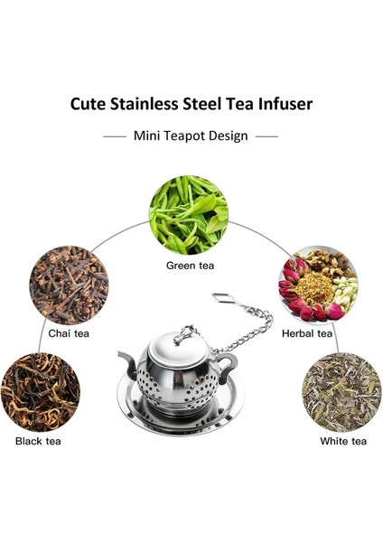 Sevimli Mini Çay Demlik Paslanmaz Çelik Çay Süzgeç Filtre Yeniden Kullanılabilir Demlik Şekli Çay Topu Gevşek Yaprak Çay Poşeti Demlik Aksesuarları (Yurt Dışından) modelleri