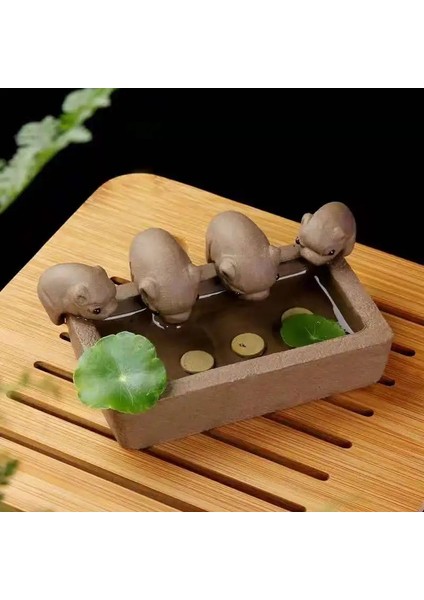 Kumral Tarzı Redware Çay Pet Mor Kil Çay Pet Küçük Domuzlar Içecek Suyu Çin Ham Çömlek Kung Fu Çay Seti Ev Dekorasyon Çay Aksesuarı (Yurt Dışından) indirimleri