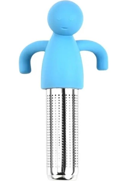 02 1 Adet Tarzı Paslanmaz Çelik Çay Demlik Filtre Gıda Sınıfı Silikon Kafa Kötü Sızdıran Çay Ayırma Dikey Yaratıcı Çay Makinesi Çay Filte (Yurt Dışından)