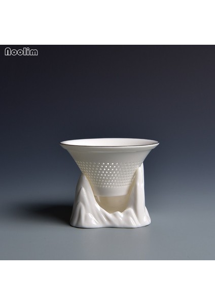 B Tarzı Noolım Dağ Tepe Beyaz Yeşim Porselen Çay Filtre Süzgeç Yaratıcı Çayevi Araçları Seramik Fuarı Fincan Ofis Drinkware (Yurt Dışından) fırsatları