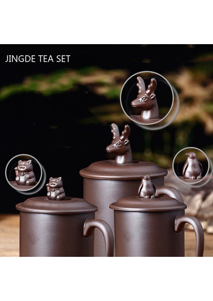 B2 Tarzı Yaratıcı Mor Kil Çay Fincanı Zarif El Yapımı Kapaklı Çay Bardağı Çay Makinesi Usta Cuese Teaware Içecek Aksesuarları (Yurt Dışından) fırsatları