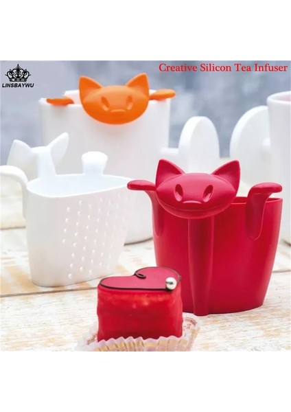 Gül Kırmızı Stili Yeni Stil Sıcak Satış Gıda Dereceli Silikon Çay Demlik Sevimli Kedi Şekli Çay Süzgeçleri Bitkisel Çay Demlik Filtreleri Damla Sg (Yurt Dışından) fiyatları