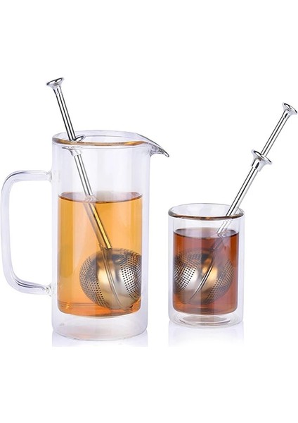 Gümüş Tarzı Örgü Çay Süzgeci Paslanmaz Çelik Çay Demlik Yeniden Kullanılabilir Metal Çay Poşeti Filtre Gevşek Yaprak Yeşil Çay Süzgeç Kupa Demlik Teaware Için (Yurt Dışından)