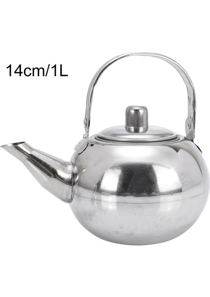 1l Tarzı Dayanıklı Paslanmaz Çelik Sıcak Su Isıtıcısı Pot Gevşek Çay Makinesi Demlik Çay Su Isıtıcısı Pot Metal Çaydanlık Çıkarılabilir Teaware Süzgeç (Yurt Dışından)