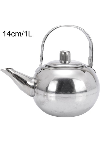 1l Tarzı Dayanıklı Paslanmaz Çelik Sıcak Su Isıtıcısı Pot Gevşek Çay Makinesi Demlik Çay Su Isıtıcısı Pot Metal Çaydanlık Çıkarılabilir Teaware Süzgeç (Yurt Dışından) fırsatları