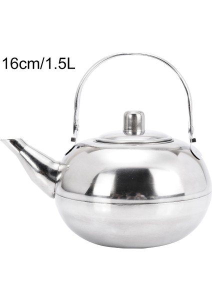 1l Tarzı Dayanıklı Paslanmaz Çelik Sıcak Su Isıtıcısı Pot Gevşek Çay Makinesi Demlik Çay Su Isıtıcısı Pot Metal Çaydanlık Çıkarılabilir Teaware Süzgeç (Yurt Dışından) indirimleri