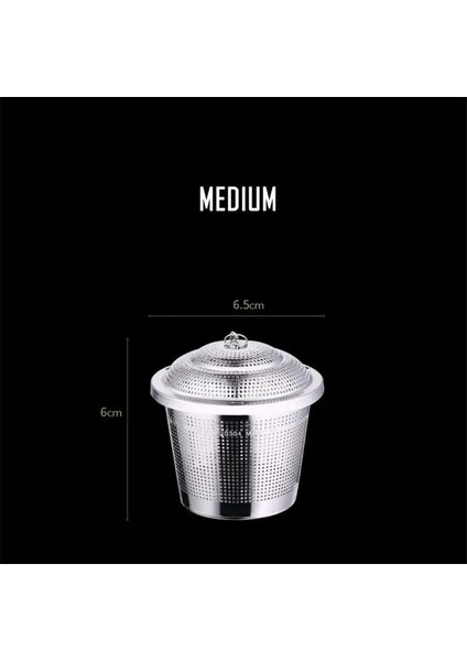 Orta Stil Çok Işlevli Çay Süzme Paslanmaz Çelik Yeniden Kullanılabilir Veya Mutfak Pişirme Baharat Torbası Zincirli Kapak Filtresi Gevşek Baharat Demlik (Yurt Dışından)