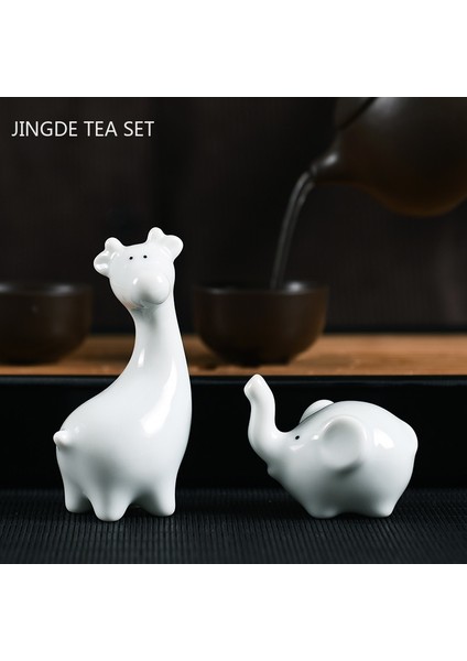 D 3.8X2.8X5CM Stili Butikler Seramik Çay Pet Zodyak Modeli Heykeli Süsleme El Yapımı Çay Töreni Aksesuarları Ev Masaüstü Dekorasyon El Sanatları (Yurt Dışından) fiyatları