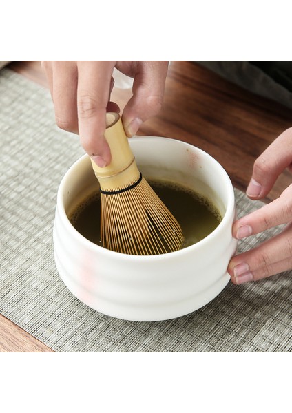 B7 Tarzı Et Geleneksel Matcha Hediye Seti Bambu Matcha Çırpma Teli Kepçe Seramik Matcha Kase Çırpma Tutucu Japon Çay Takımları (Yurt Dışından) fırsatları