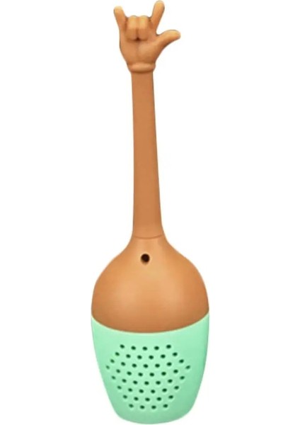 B Tarzı Komik El Hareketleri Çay Demlik Siyah Çay Süzgeç Fda Sınıfı Silikon Gevşek Yaprak Bitkisel Baharat Tutucu Çay Demleme Araçları (Yurt Dışından)