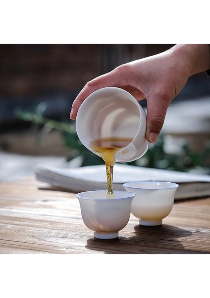 Beyaz Stil Luwu Seramik Çay Sürahileri Beyaz Chahaese Kung Fu Çay Aksesuarları 200ML (Yurt Dışından) modelleri