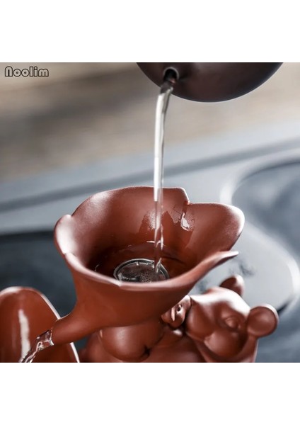 1 Takım Stili Noolım Yaratıcı Çay Filtresi Adil Fincan ile Mor Kil Sızıntısı Kung Fu Drinkware Çay Töreni Aksesuarları Hızlı Süzgeç (Yurt Dışından) indirimleri