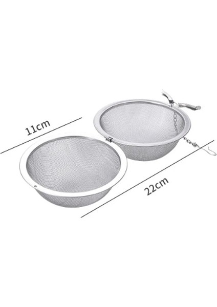 11CM Tarzı 304 Paslanmaz Çelik Çay Demlik Çay Filtresi Çay Süzgeç Çay Topu Süzgeç Küre Kilitleme Baharat Örgü Demlik Mutfak Aksesuarları (Yurt Dışından)