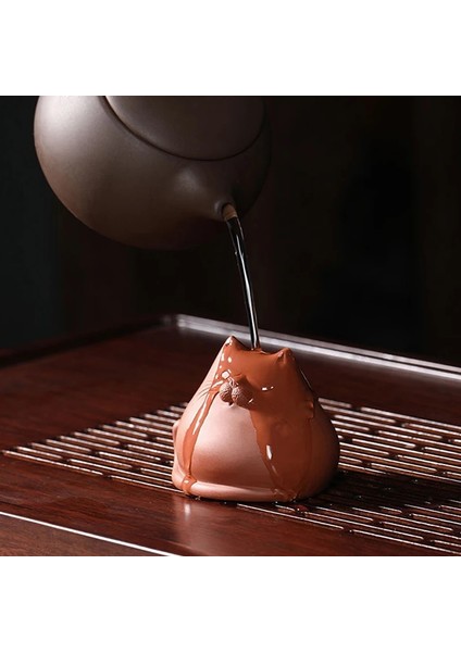 H Stili Mor Kum Çay Pet Kedi Süsler Çay Seti Aksesuarları El Yapımı Sevimli Mini Çay Masa Çay Töreni Süsleri Yükseltebilir (Yurt Dışından) fırsatları