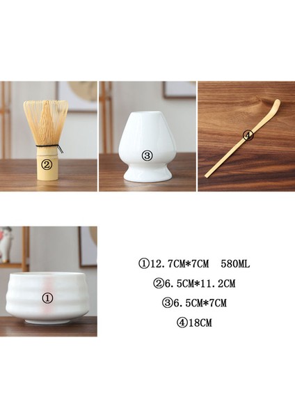 No.1 Stili Kolay Temiz Matcha Çay Seti El Yapımı Ev Alet Standı Kiti Kase Çırpma Kepçe Hediye Töreni Geleneksel Japon Çay Setleri Aksesuarları (Yurt Dışından) modelleri