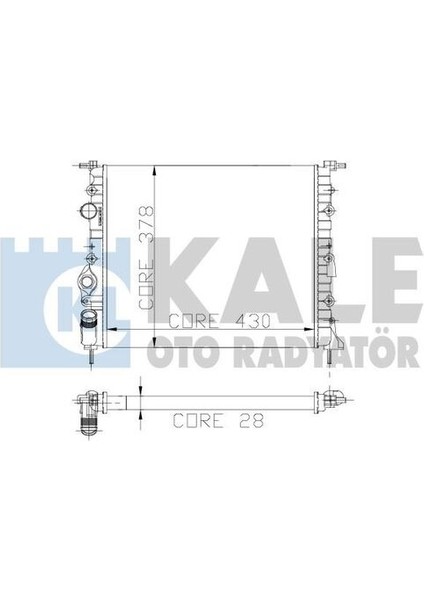 0514172AL Motor Radyatör Megane 1.6 Rta Rte 2 Sıra Al Pl 7700838134
