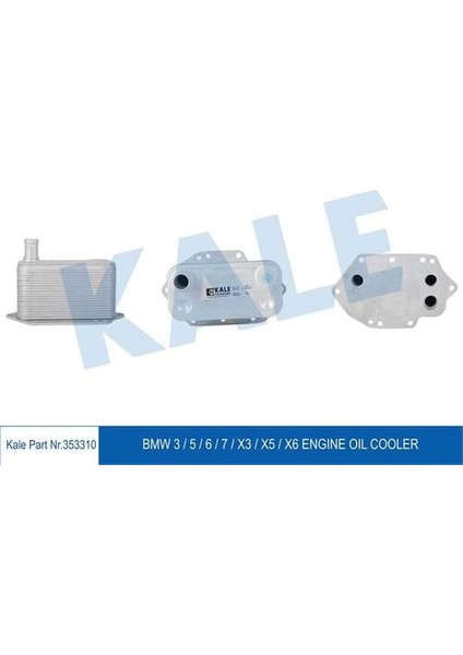 353310 Motor Yağ Soğutucu Bmw M57 N E46 E90 E91 E92 E93 E60 E64 11427788462