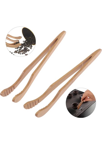 No.5 Tarzı 1 Adet Çay Cımbız Pastırma Çay Gereçler Şeker Bambu Salata Maşa Kongfu Çay Ahşap Çay Klip Gıda Tost 18 cm (Yurt Dışından)