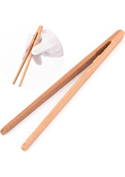 No.5 Tarzı 1 Adet Çay Cımbız Pastırma Çay Gereçler Şeker Bambu Salata Maşa Kongfu Çay Ahşap Çay Klip Gıda Tost 18 cm (Yurt Dışından) fiyatları