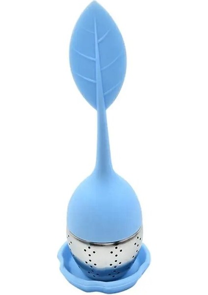 No.5 Tarzı Yaprak Silikon Paslanmaz Çelik Çay Demlik Ince Filtre Delikli Çay ve Su Ayrımı Çay Sızdıran Top Süzgeç Aracı (Yurt Dışından)