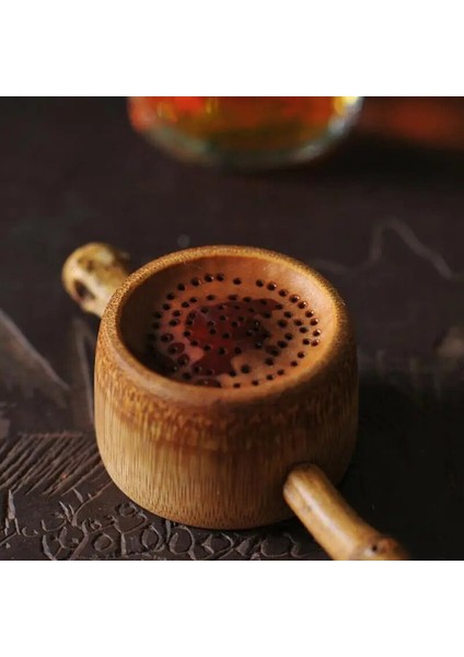 Açık Sarı Stil Chiese Tarzı Bambu Filtre Çay Süzgeç Aracı El Yapımı Çay Aksesuarları Anti-Küf Filtre Süzgeç Ev Ofis (Yurt Dışından) fırsatları