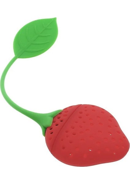 Çilek Çilek Stili Silikon Çay Seti Yaratıcı Poo Şekli Ilginç Bitkisel Çay Poşeti Yeniden Kullanılabilir Kahve Filtresi Difüzör Filtre Aksesuarları Seyahat Basit (Yurt Dışından)