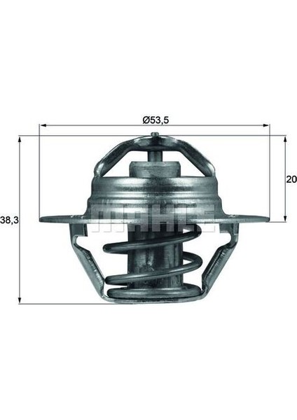 Mahle-Knecht-Behr TX8888D Termostat Peugeot 106-306-XSARA 1.6 TU5JP 04-08 1338.11