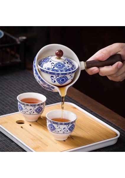 No.6 Stili 360 Derece Seramik Çaydanlık El Demlik Zarif Çay Seti Yan Kolu Çaydanlık Çaydanlık Ceramgle Pot Yan Kolu Pot Yeni (Yurt Dışından) modelleri