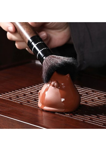 Bir Stil Mor Kum Çay Pet Kedi Süsler Çay Seti Aksesuarları El Yapımı Sevimli Mini Çay Masa Çay Töreni Süsleri Yükseltebilir (Yurt Dışından) indirimleri
